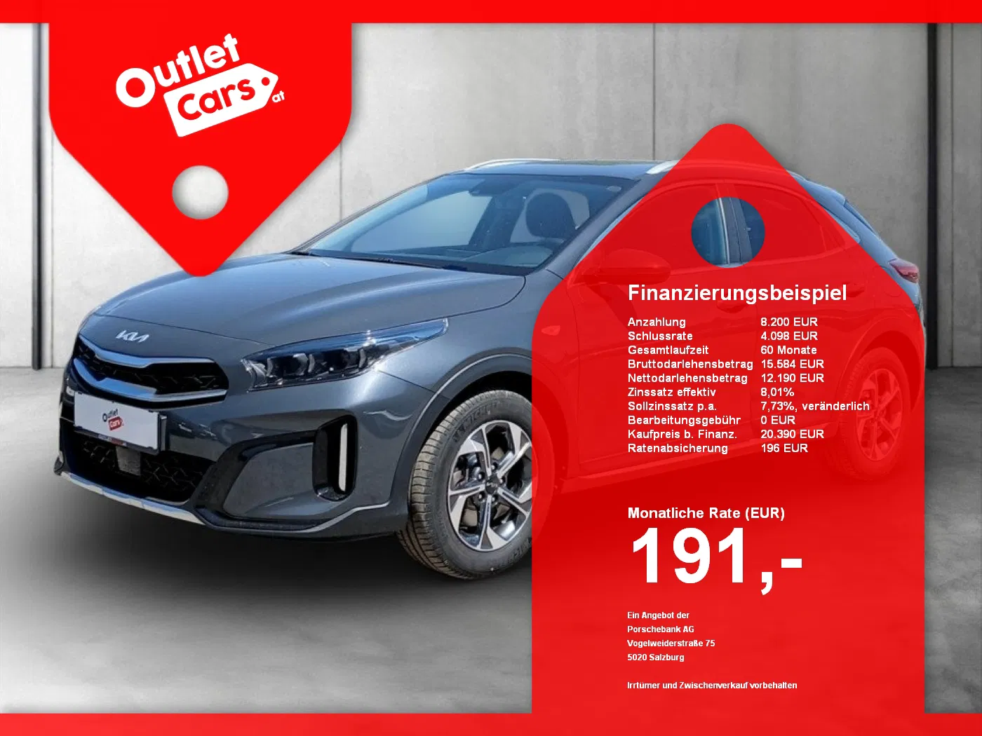 Kia Xceed 1,0 TGDI GPF Silber | Bild 1 von 21