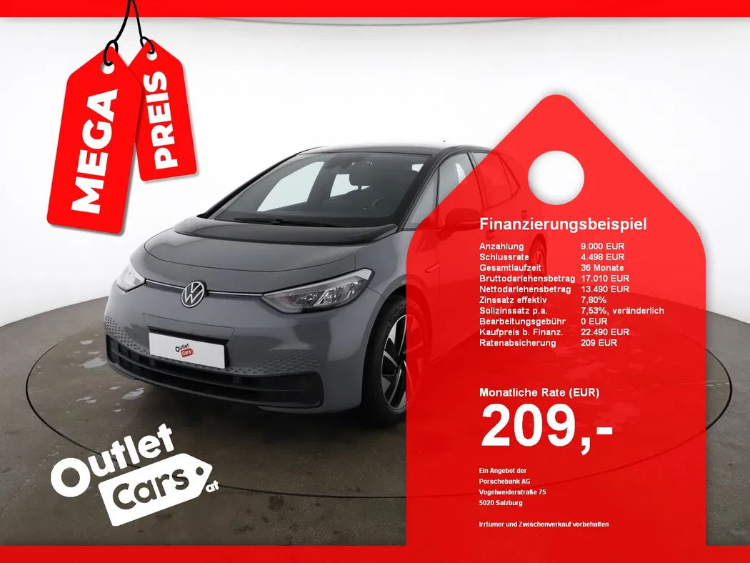 Bild eines VW ID.3 Pro Performance Wärmepumpe