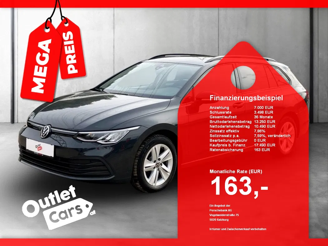 Bild eines VW Golf VIII Var. 2.0TDI Life DSG