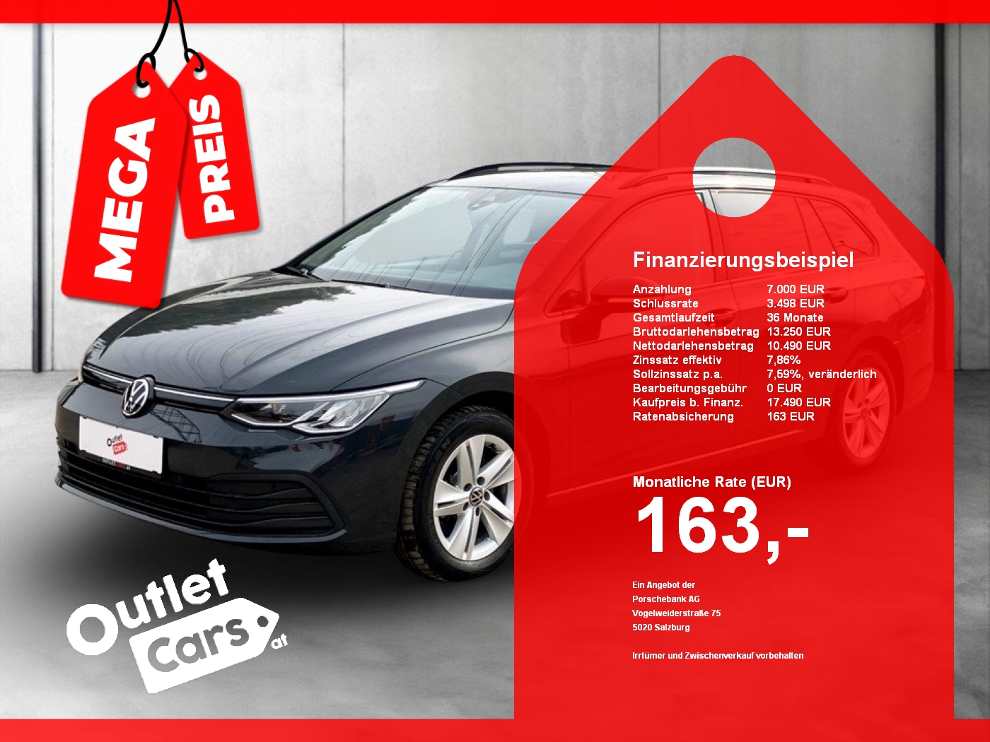 Bild eines VW Golf VIII Var. 2.0TDI Life DSG