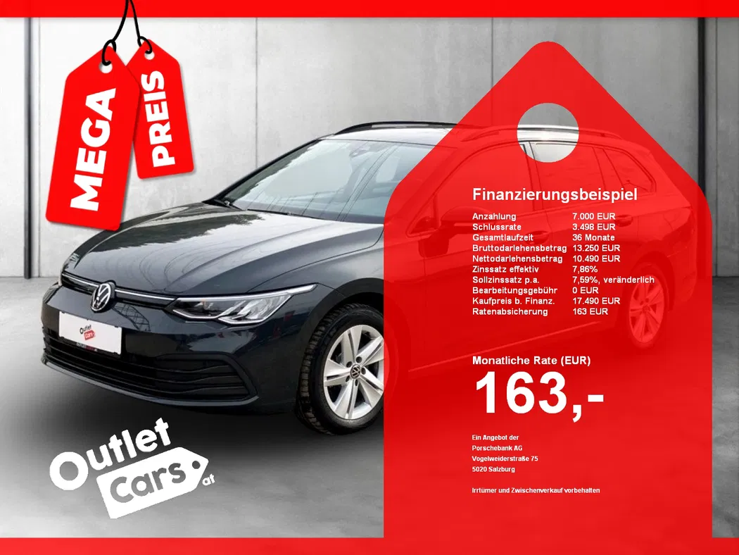 Bild eines VW Golf VIII Var. 2.0TDI Life DSG