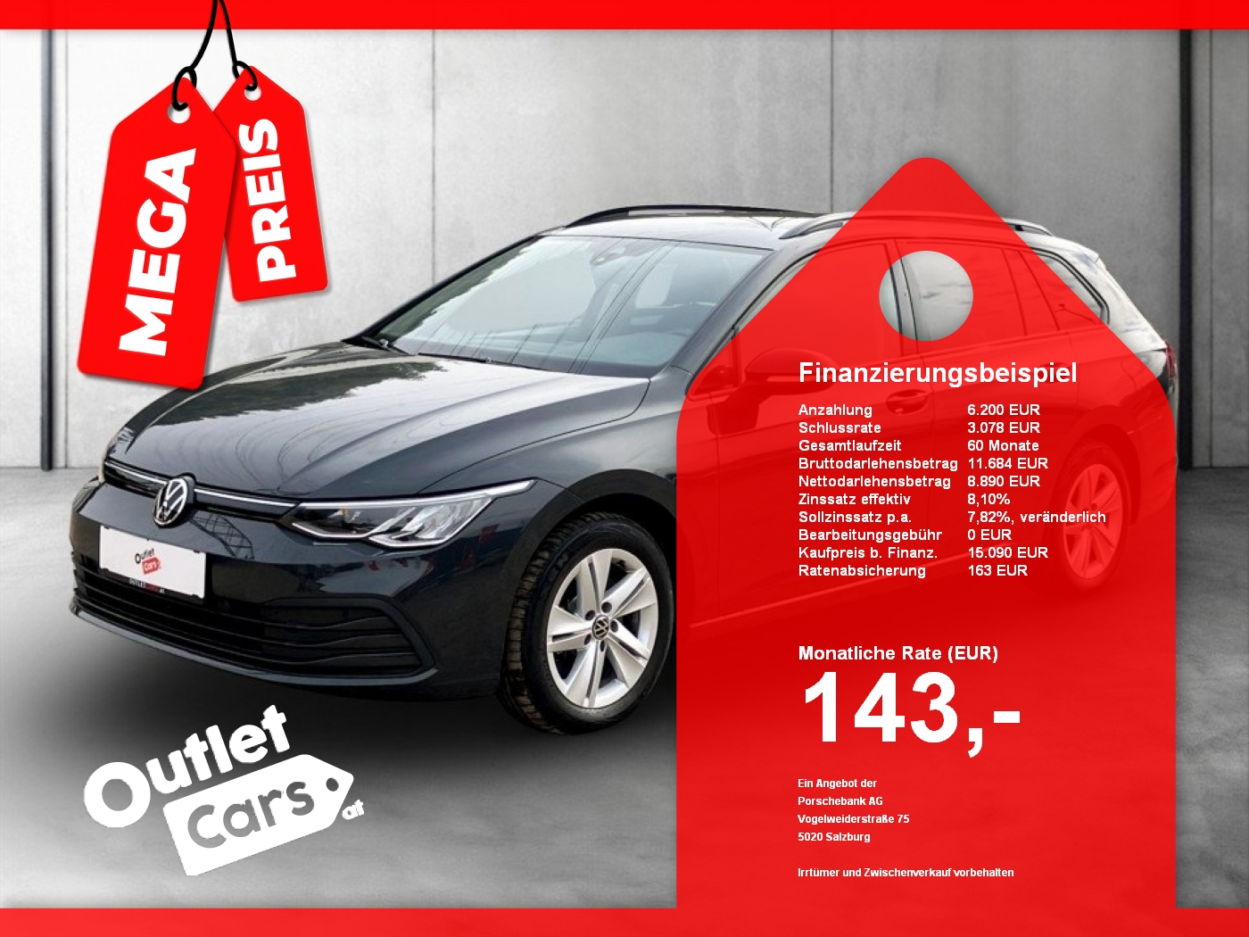 Bild eines VW Golf VIII Var. 2.0TDI Life DSG
