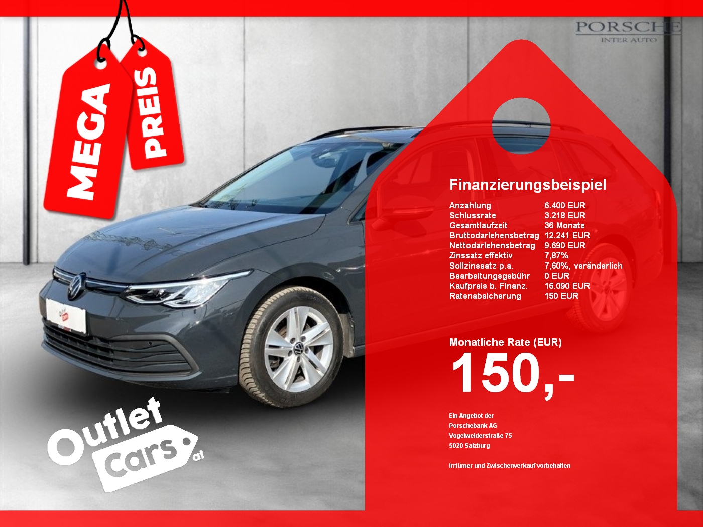 Bild eines VW Golf VIII Var 2.0TDI Life DSG