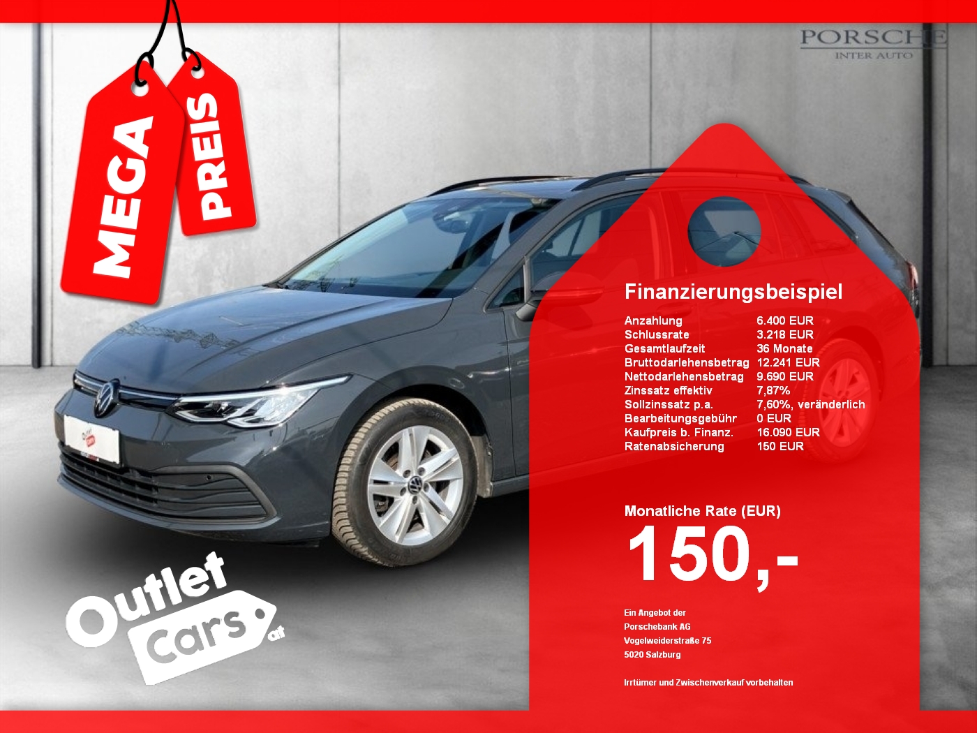 Bild eines VW Golf VIII Var 2.0TDI Life DSG