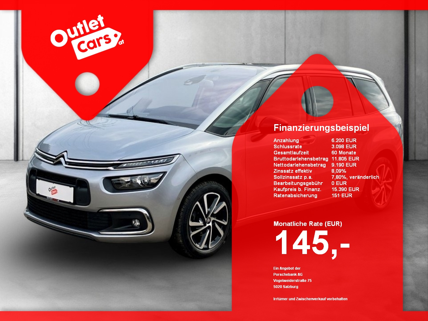 Bild eines Citroen Grand C4 Spacetourer 1.5 BlueHDi Shine 7-SITZER