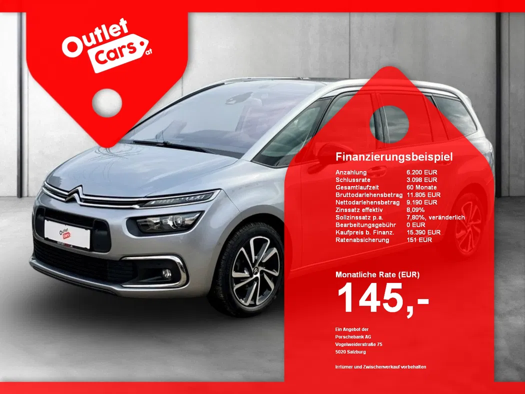 Bild eines Citroen Grand C4 Spacetourer 1.5 BlueHDi Shine 7-SITZER