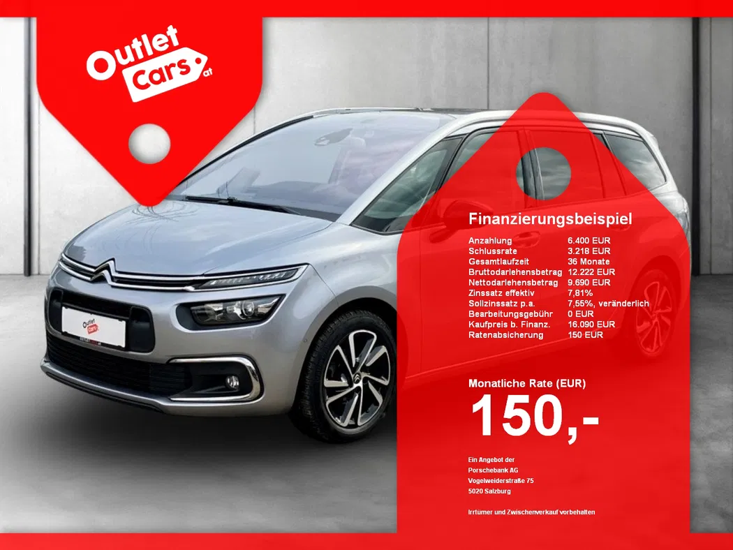 Bild eines Citroen Grand C4 Spacetourer 1.5 BlueHDi Shine 7-SITZER