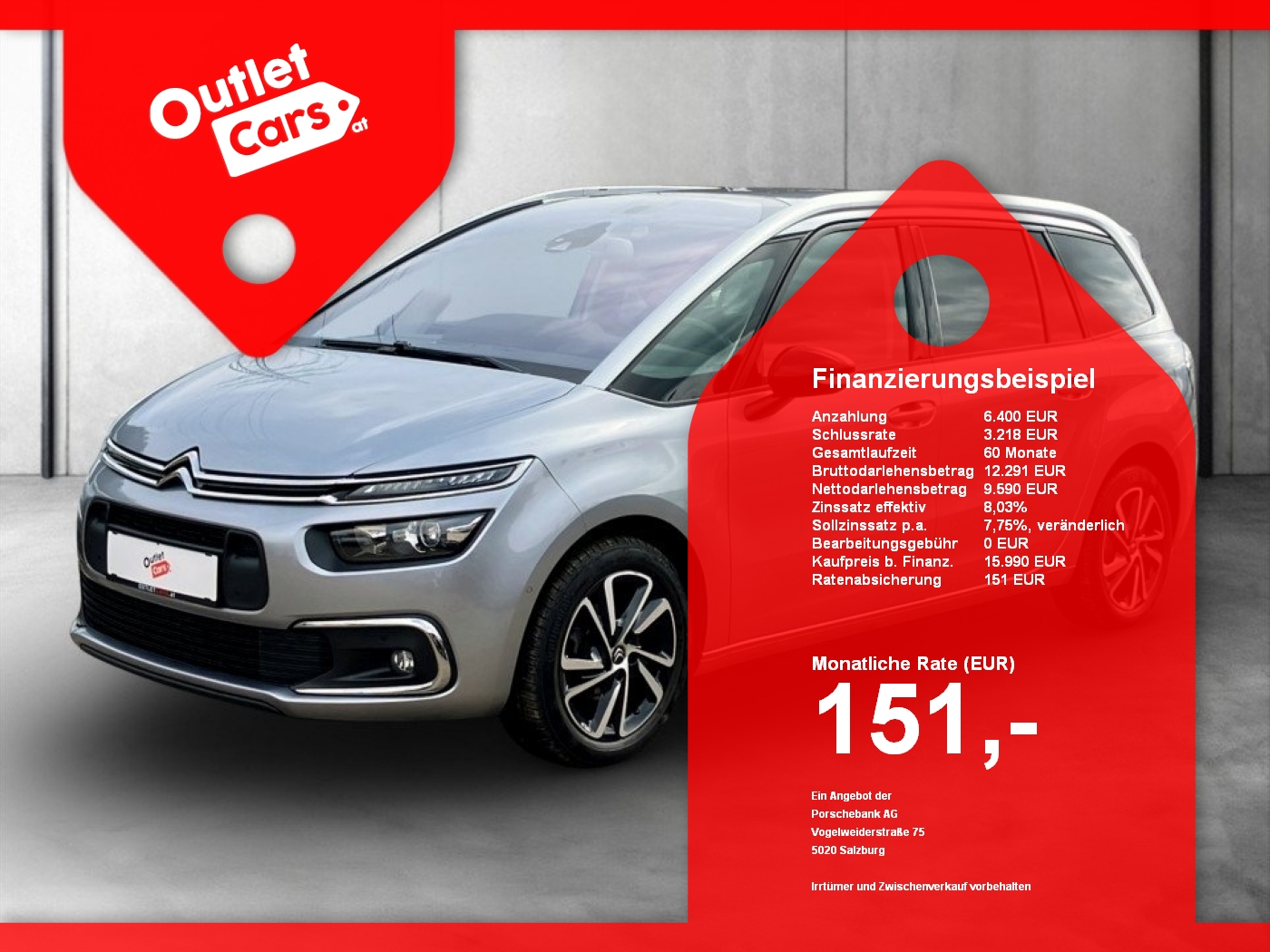 Bild eines Citroen Grand C4 Spacetourer 1.5 BlueHDi Shine 7-SITZER