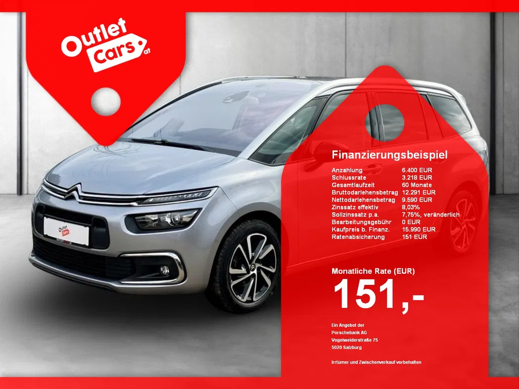 Bild eines Citroen Grand C4 Spacetourer 1.5 BlueHDi Shine 7-SITZER