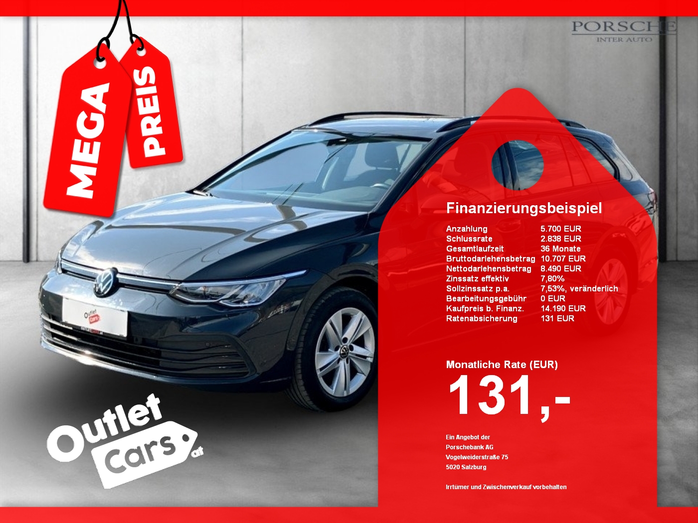 Bild eines VW Golf VIII Var. 2.0 TDI Life