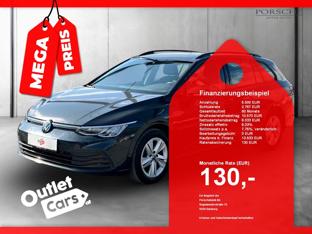 Bild eines VW Golf VIII Var. 2.0 TDI Life