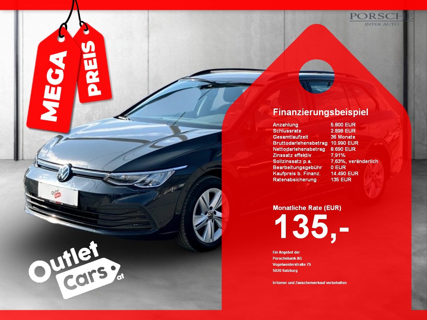 Bild eines VW Golf VIII Var. 2.0 TDI Life
