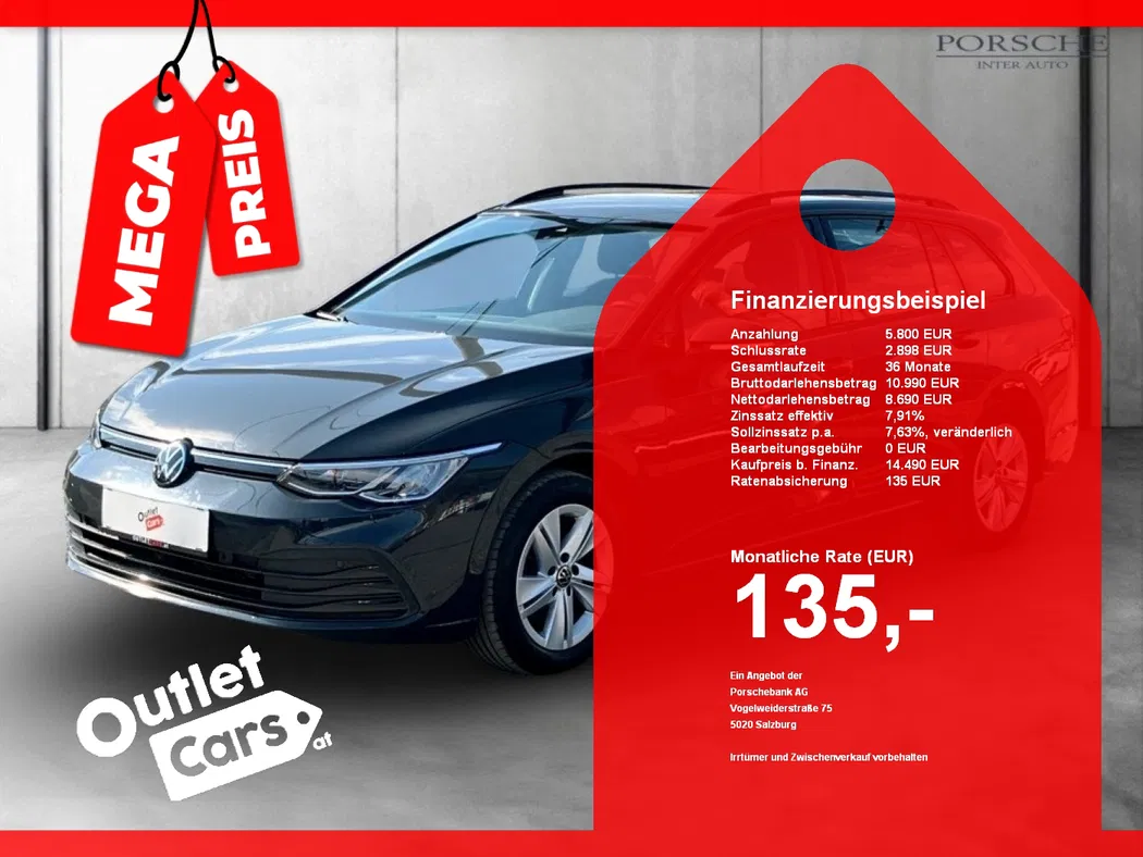Bild eines VW Golf VIII Var. 2.0 TDI Life