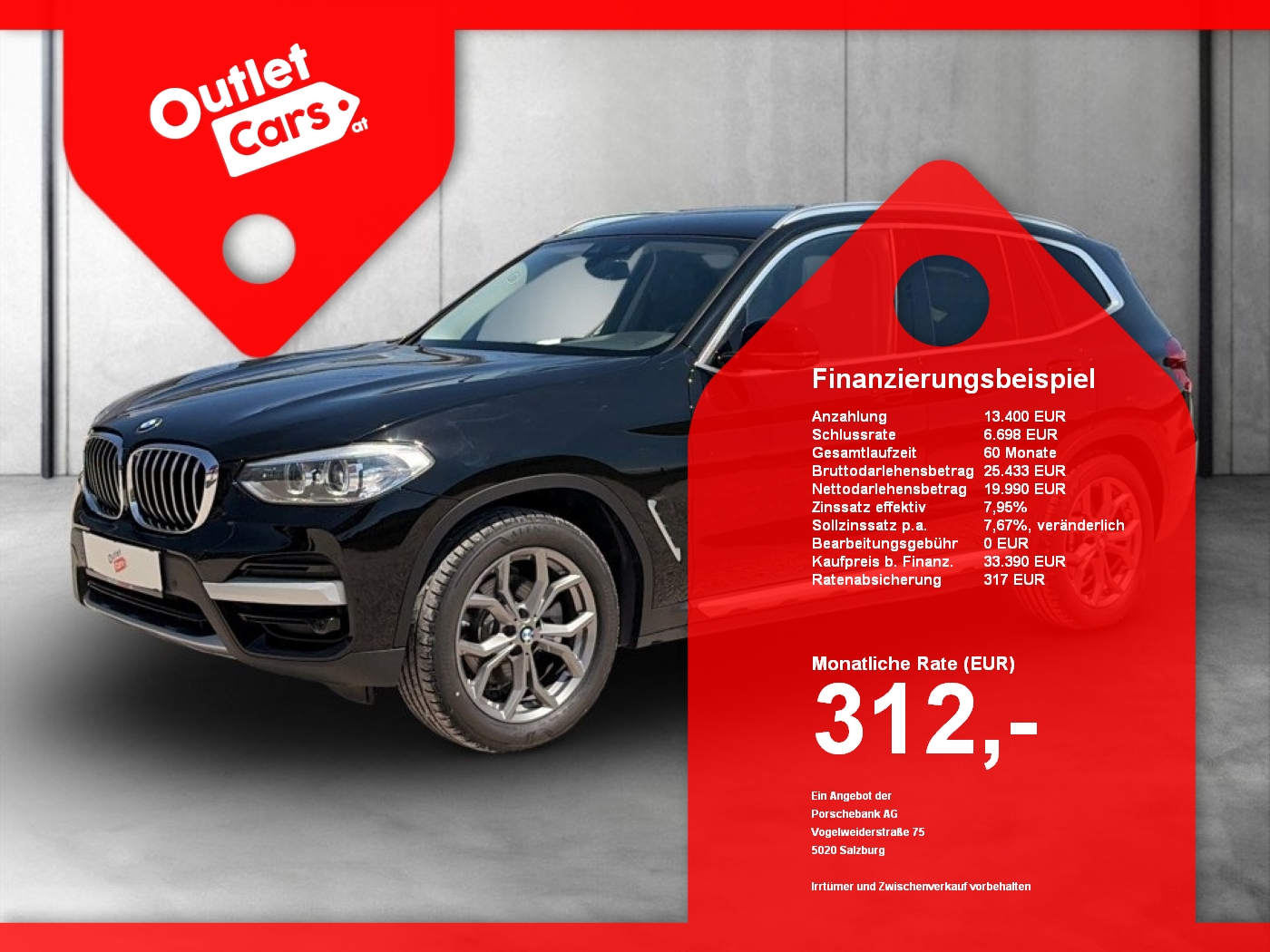 Bild eines BMW X3 xDrive 20d xLine