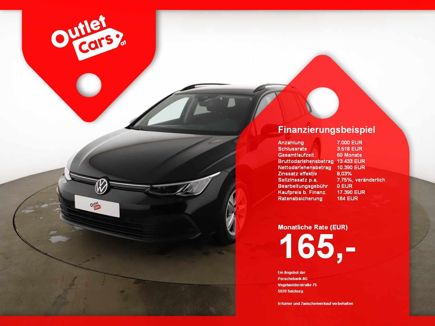Bild eines VW Golf VIII Var 2.0 TDI DSG Life