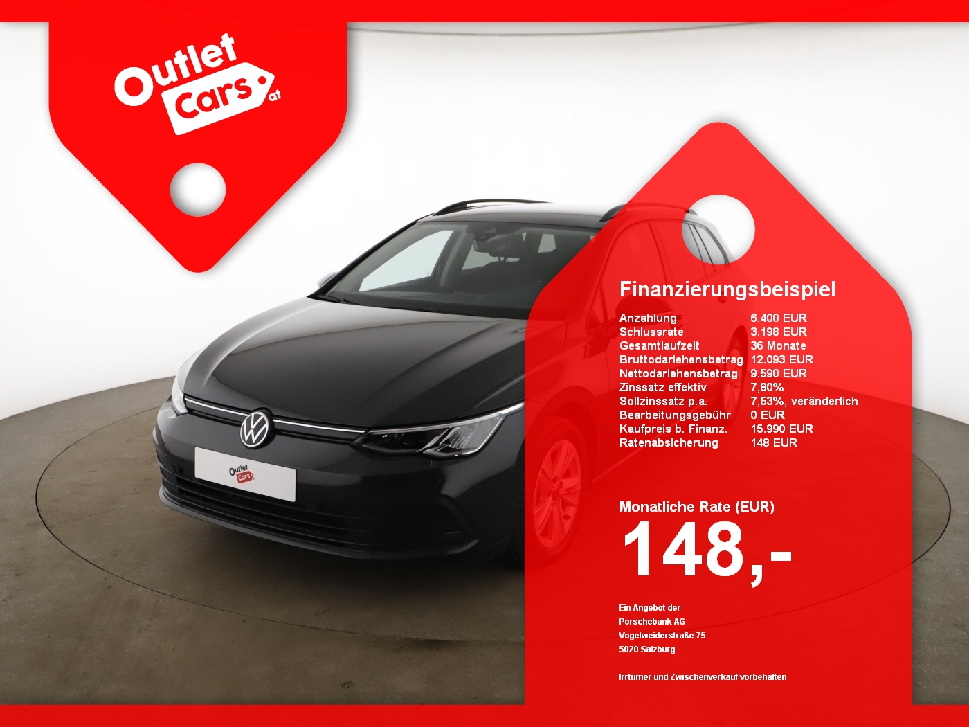 Bild eines VW Golf VIII Var. 2.0TDI Life DSG