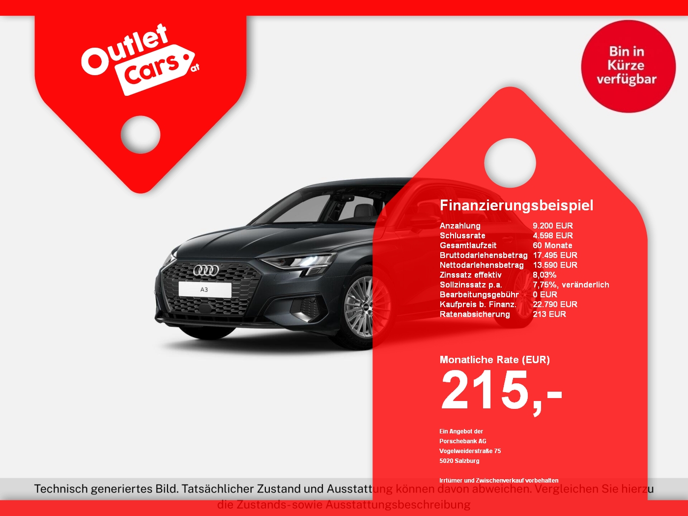 Bild eines Audi A3 Sportback 30 1.0 TFSI MHEV advanced