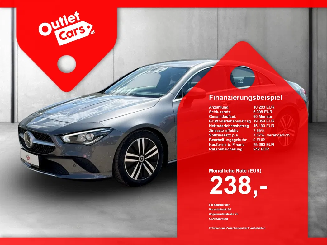 Bild eines Mercedes-Benz CLA 200 d Progressive