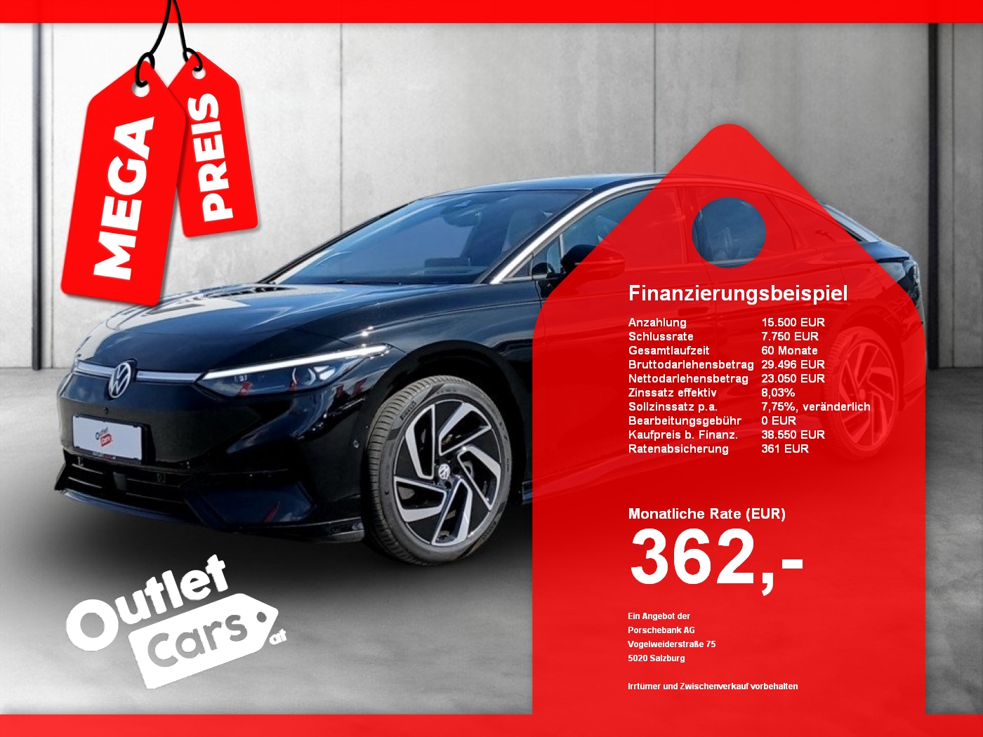Bild eines VW ID.7 Pro 210KW