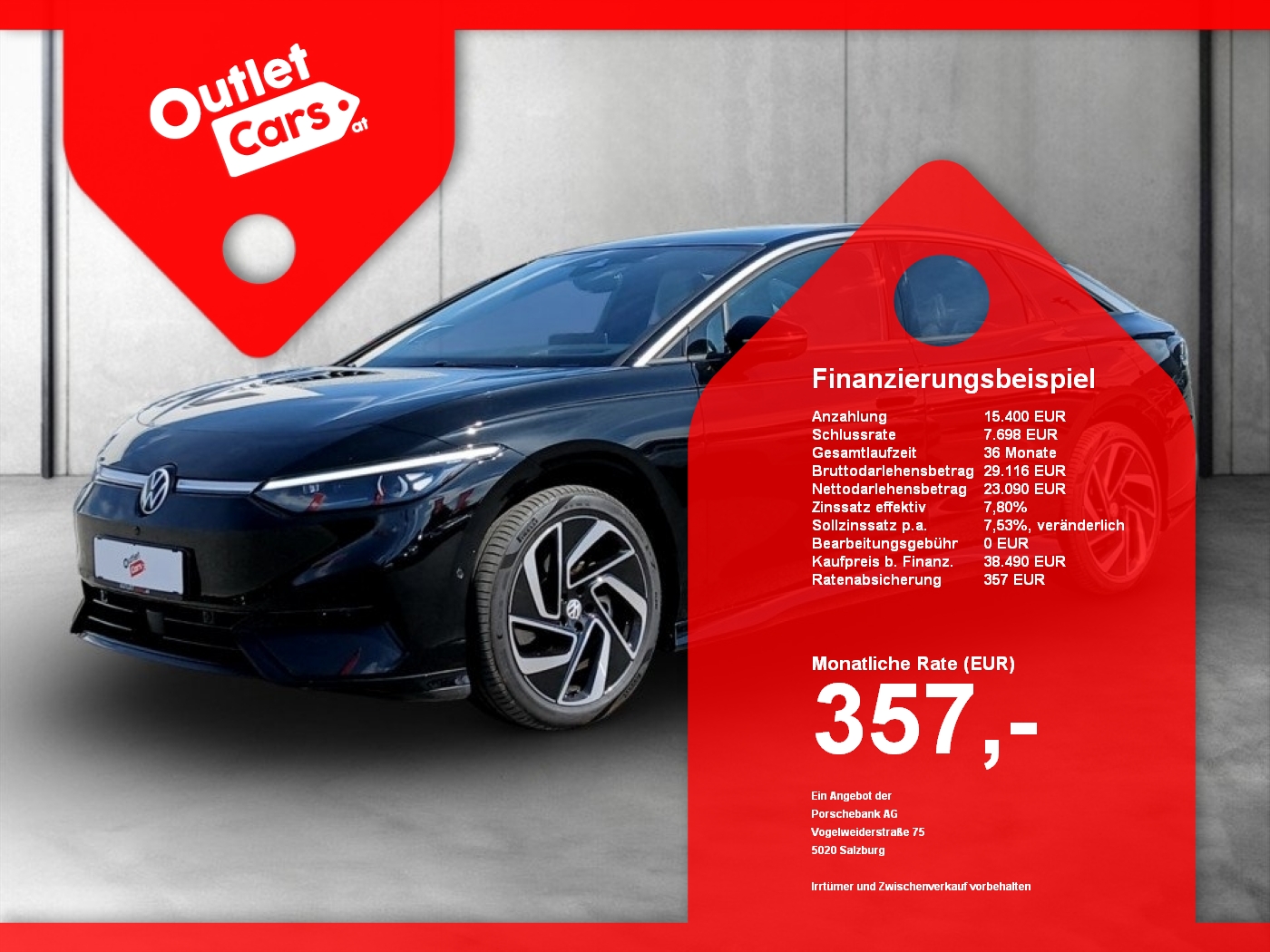 Bild eines VW ID.7 Pro 210KW