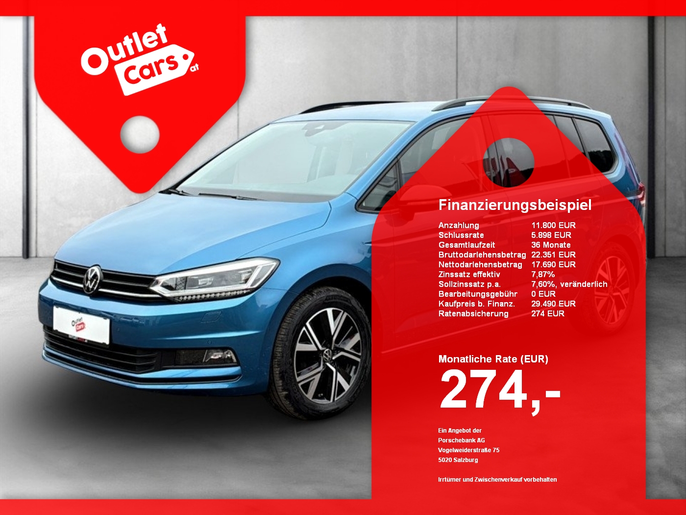 Bild eines VW Touran 2.0 TDI Highline DSG