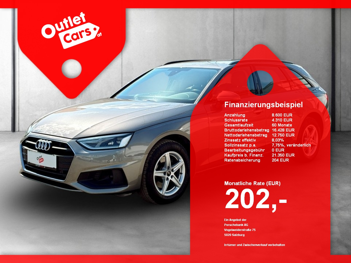 Bild eines Audi A4 Avant 35 2.0 TDI