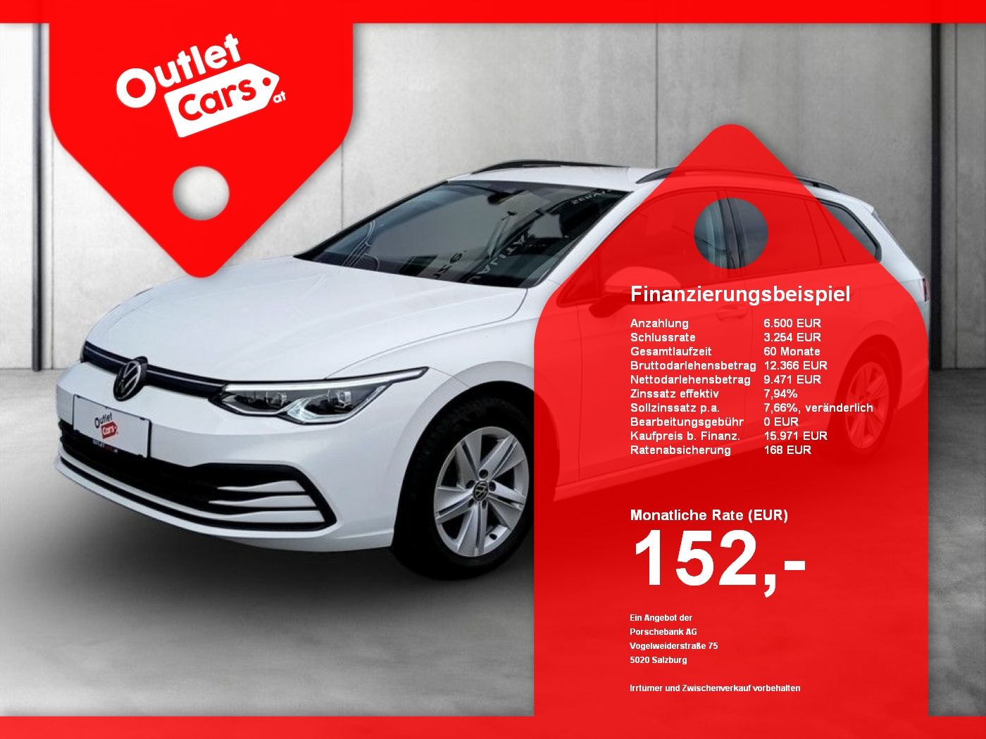 Bild eines VW Golf VIII Var. 2.0 TDI DSG
