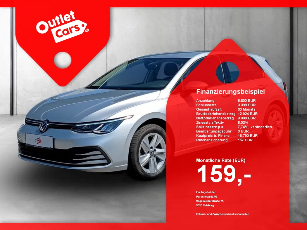 Bild eines VW Golf VIII 2.0 TDI Life