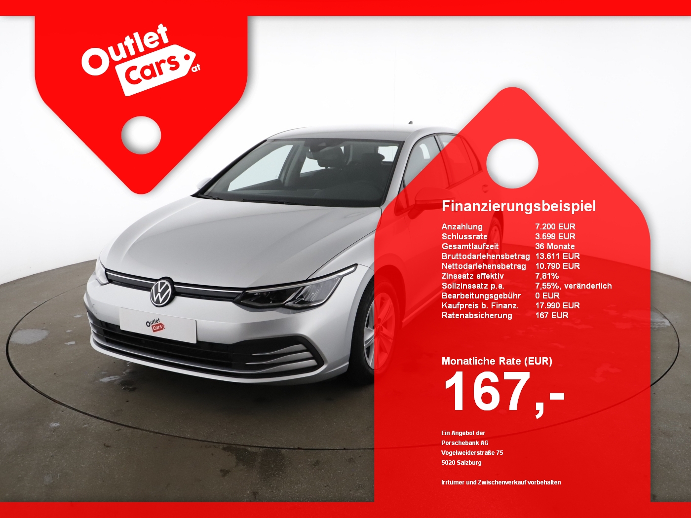 Bild eines VW Golf VIII 2.0 TDI Life