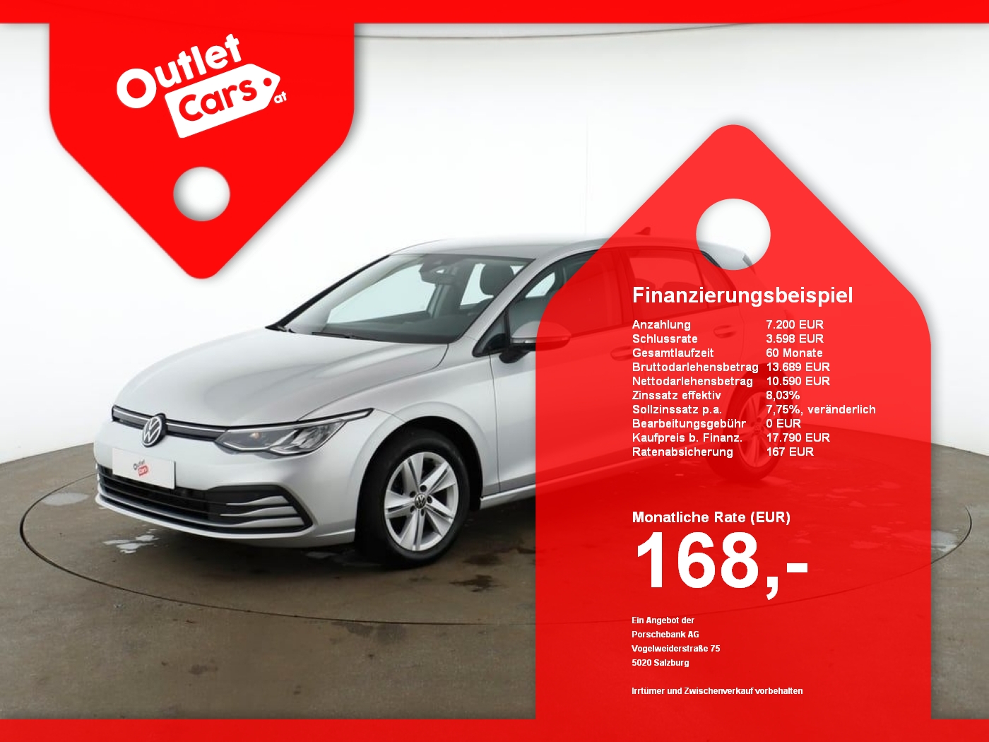 Bild eines VW Golf VIII 2.0 TDI Life