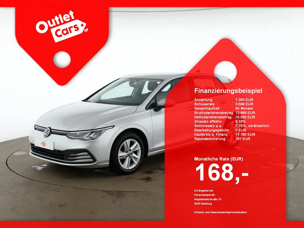 Bild eines VW Golf VIII 2.0 TDI Life