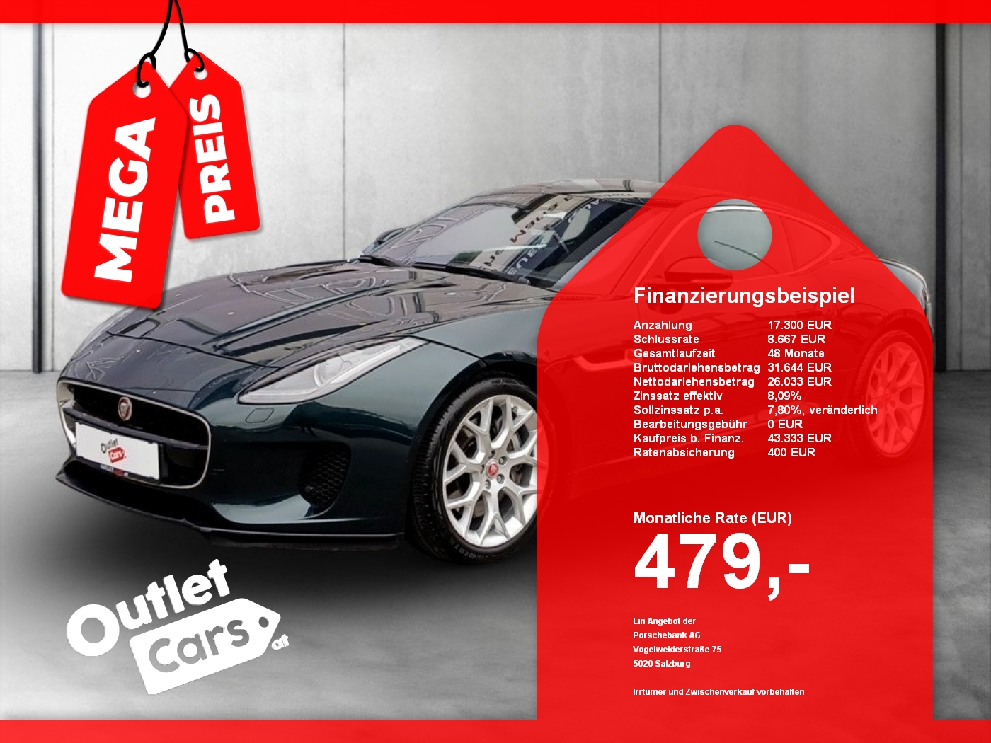 Bild eines Jaguar F-Type P300 Coupe Aut.