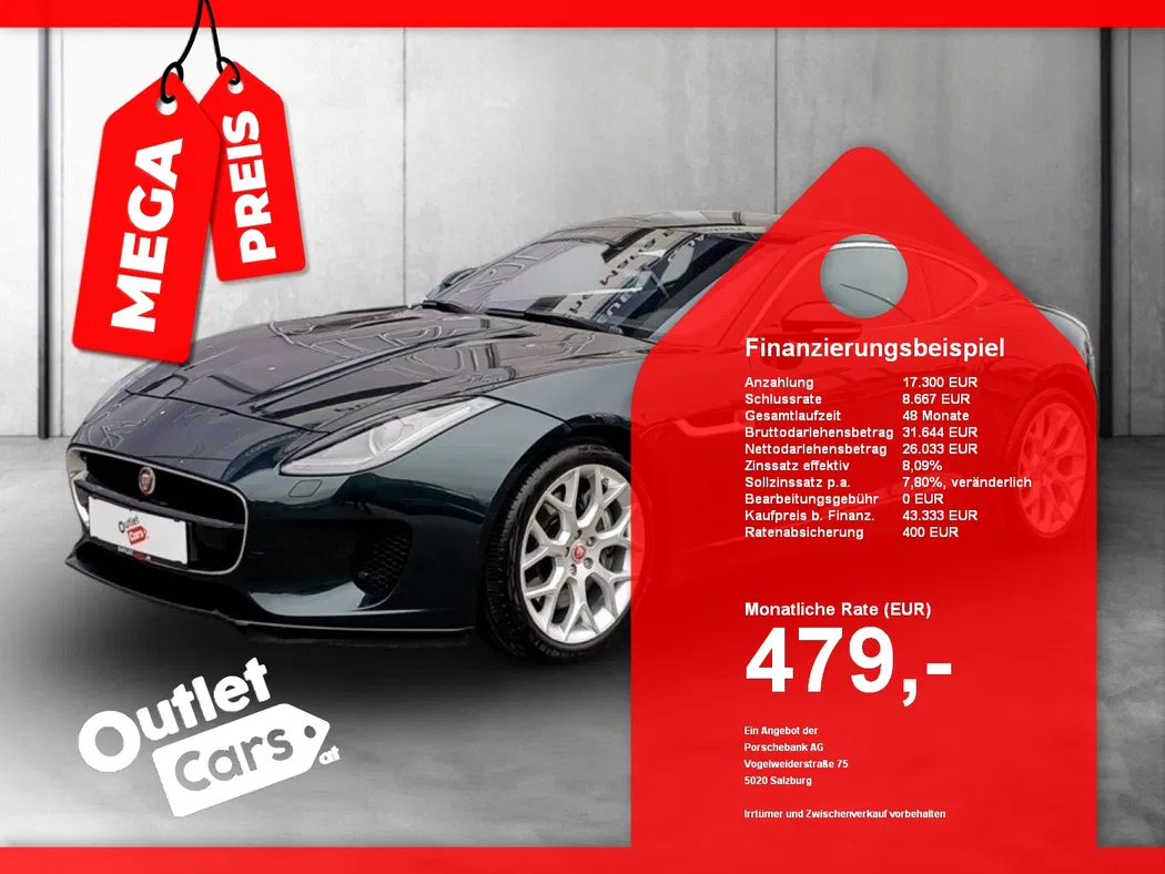 Bild eines Jaguar F-Type P300 Coupe Aut.
