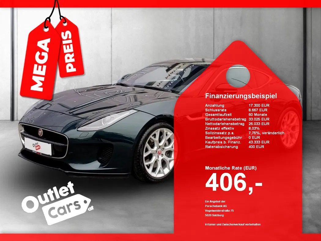 Bild eines Jaguar F-Type P300 Coupe Aut.