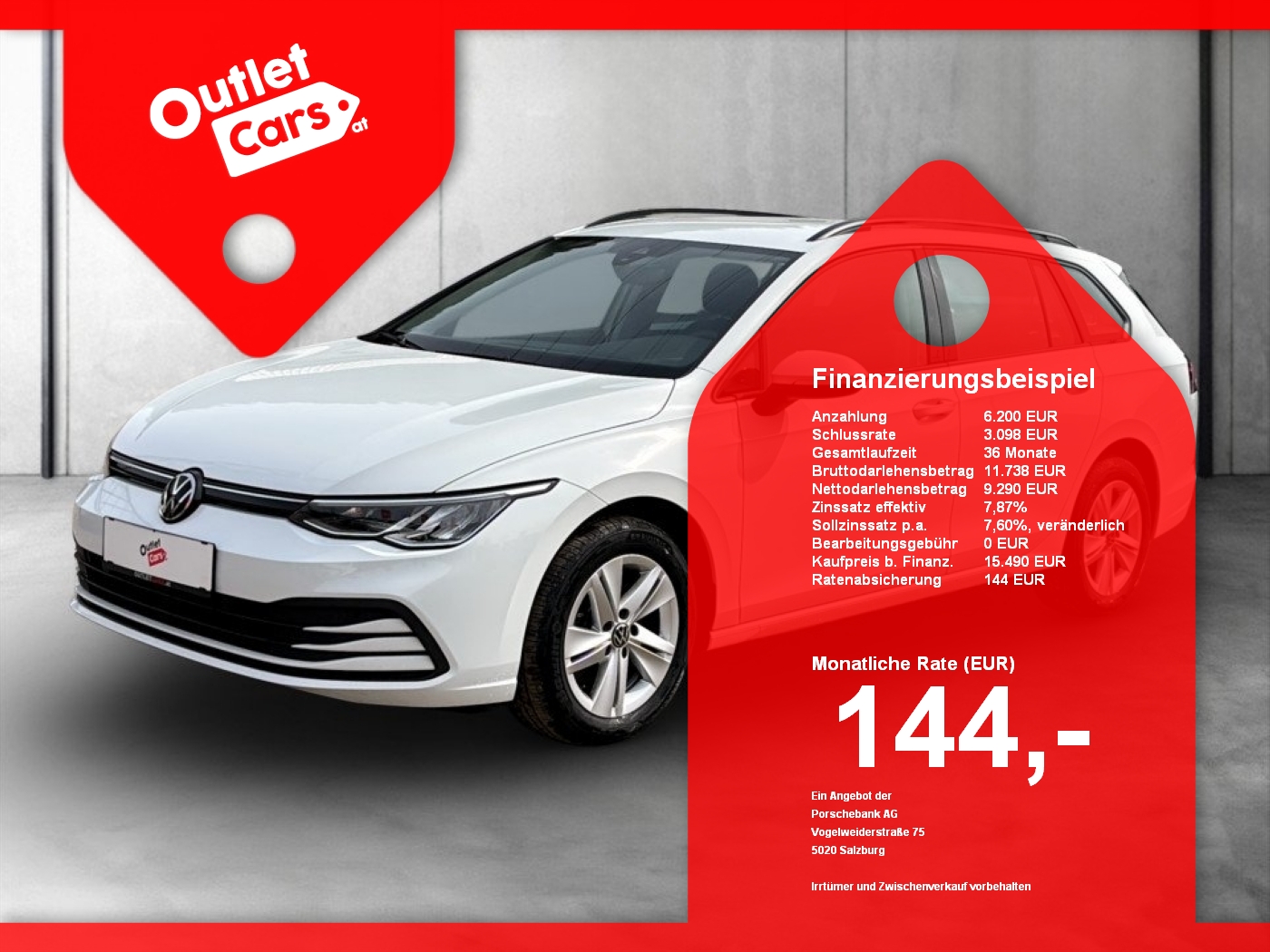 Bild eines VW Golf VIII Variant 2.0TDI