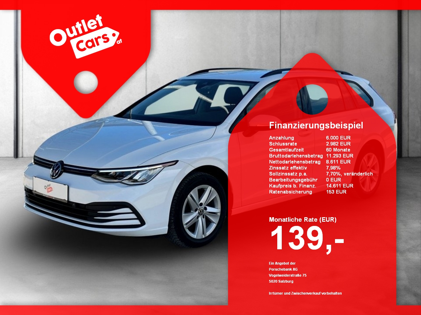 Bild eines VW Golf VIII Var. 2.0 TDI Life DSG