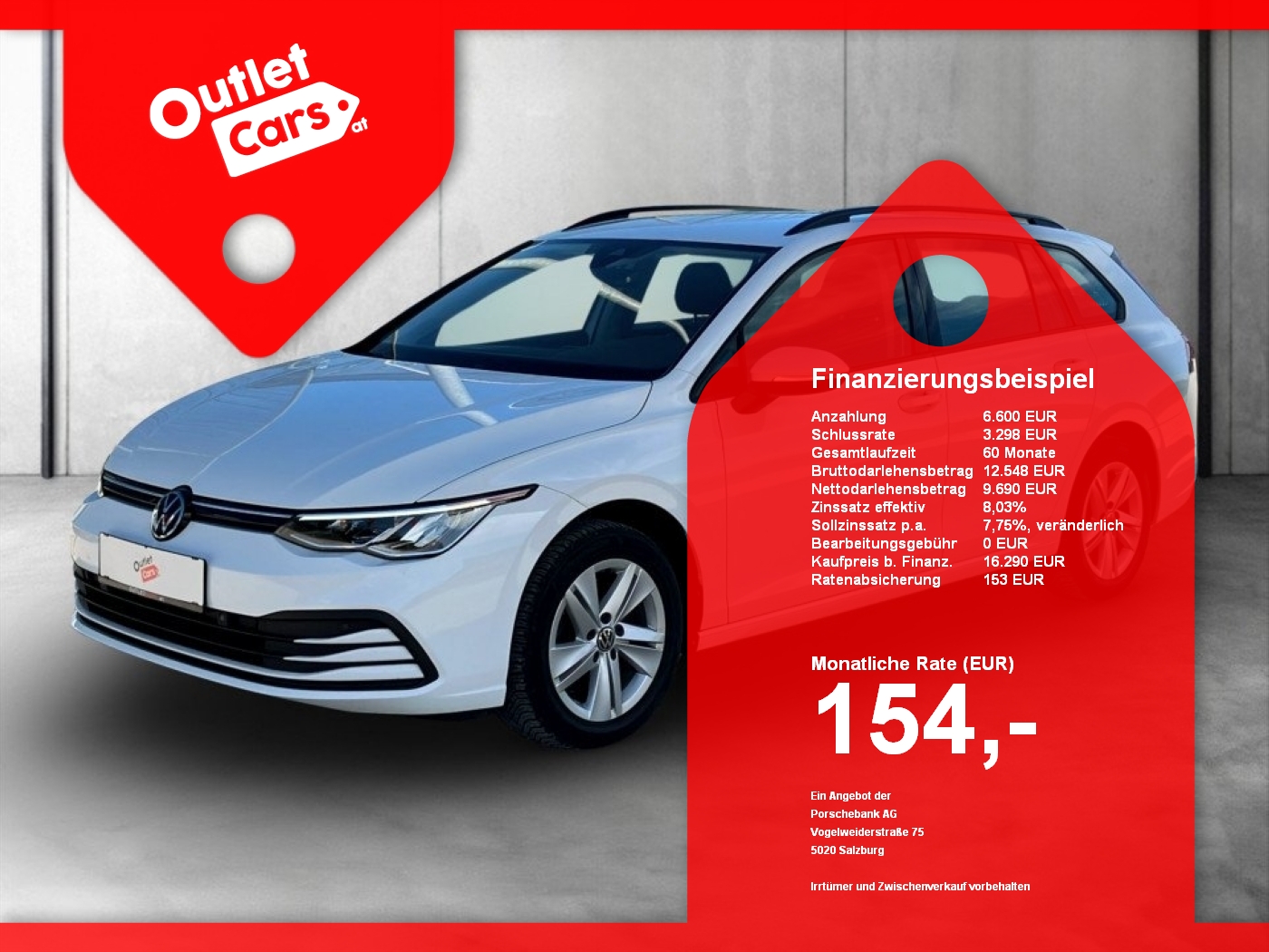Bild eines VW Golf VIII Var. 2.0 TDI Life DSG