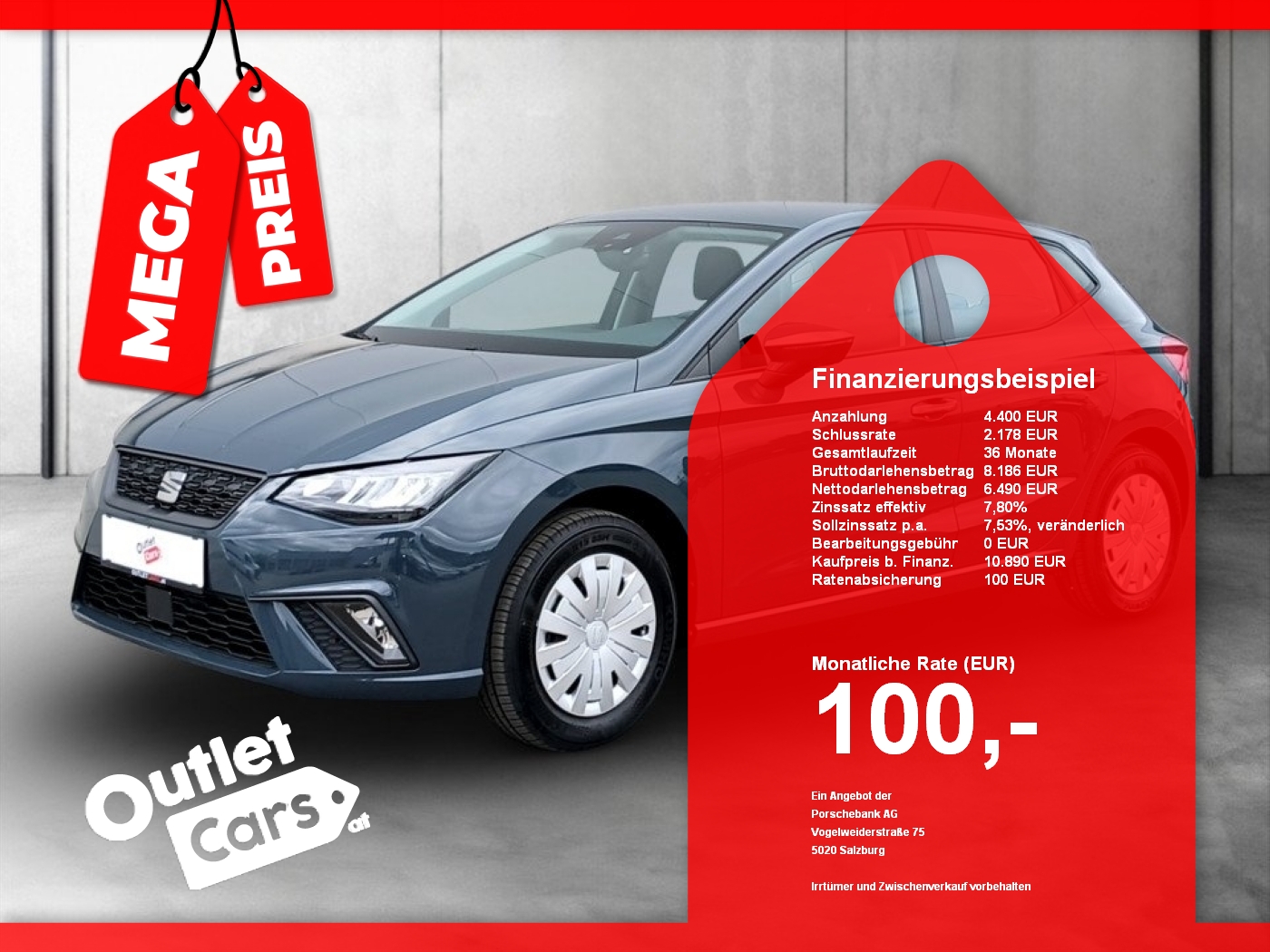 Bild eines Seat Ibiza 1.0 MPI Reference