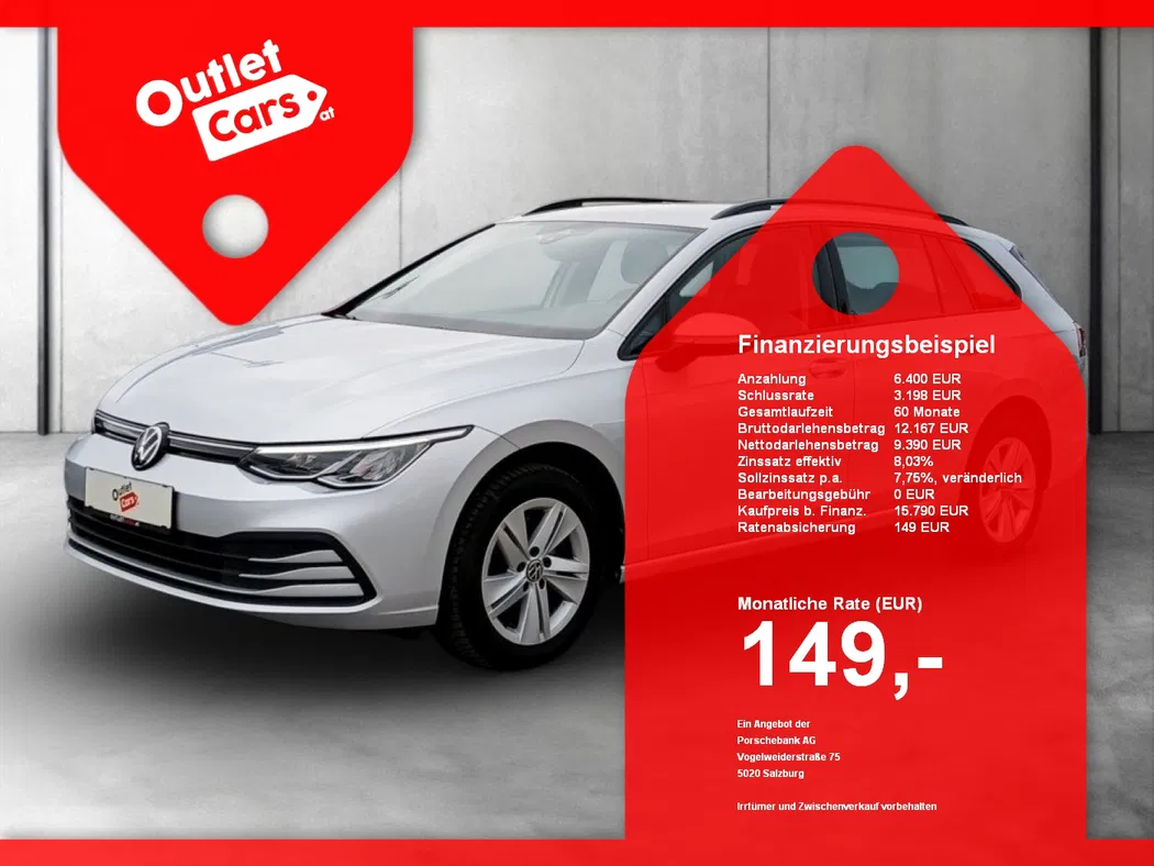 Bild eines VW Golf VIII Variant 2.0 TDI Life