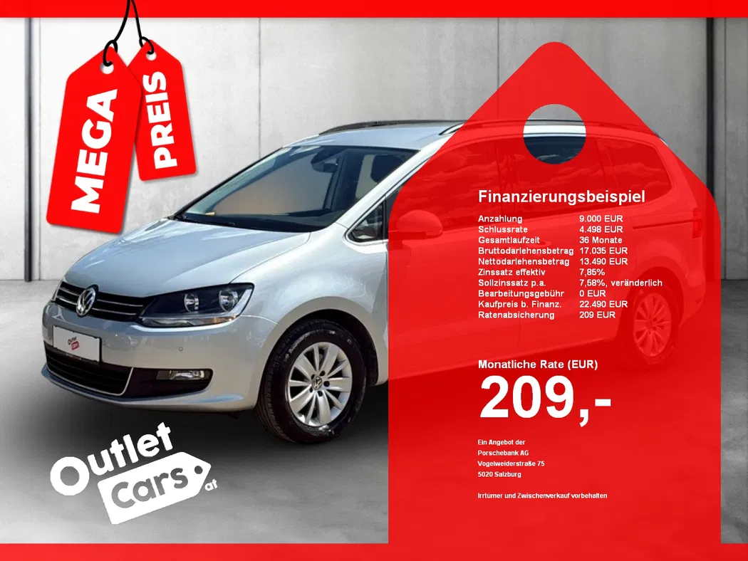 Bild eines VW Sharan 2.0 TDI Comfortline DSG
