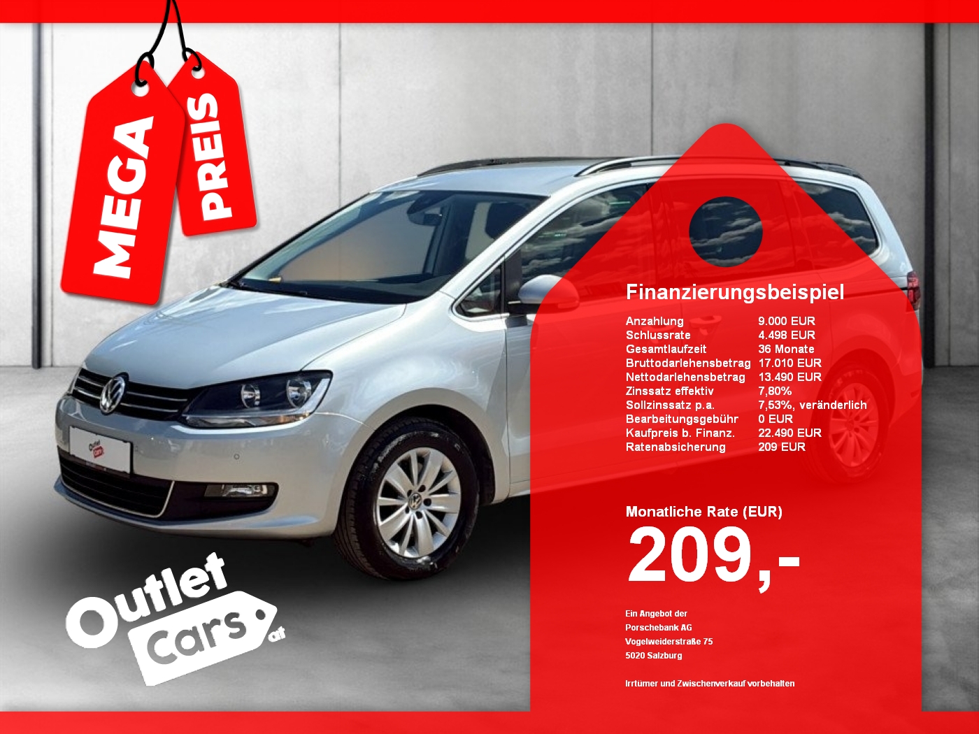 Bild eines VW Sharan 2.0 TDI  Comfortline DSG