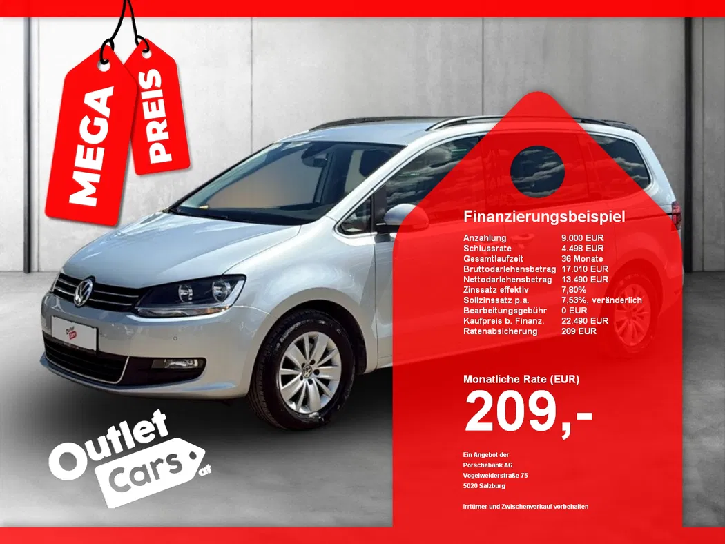 Bild eines VW Sharan 2.0 TDI Comfortline DSG