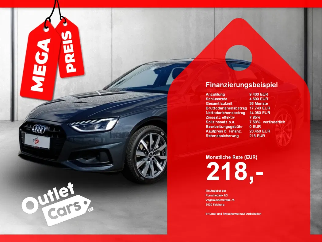 Bild eines Audi A4 40 2.0 TDI quattro advanced