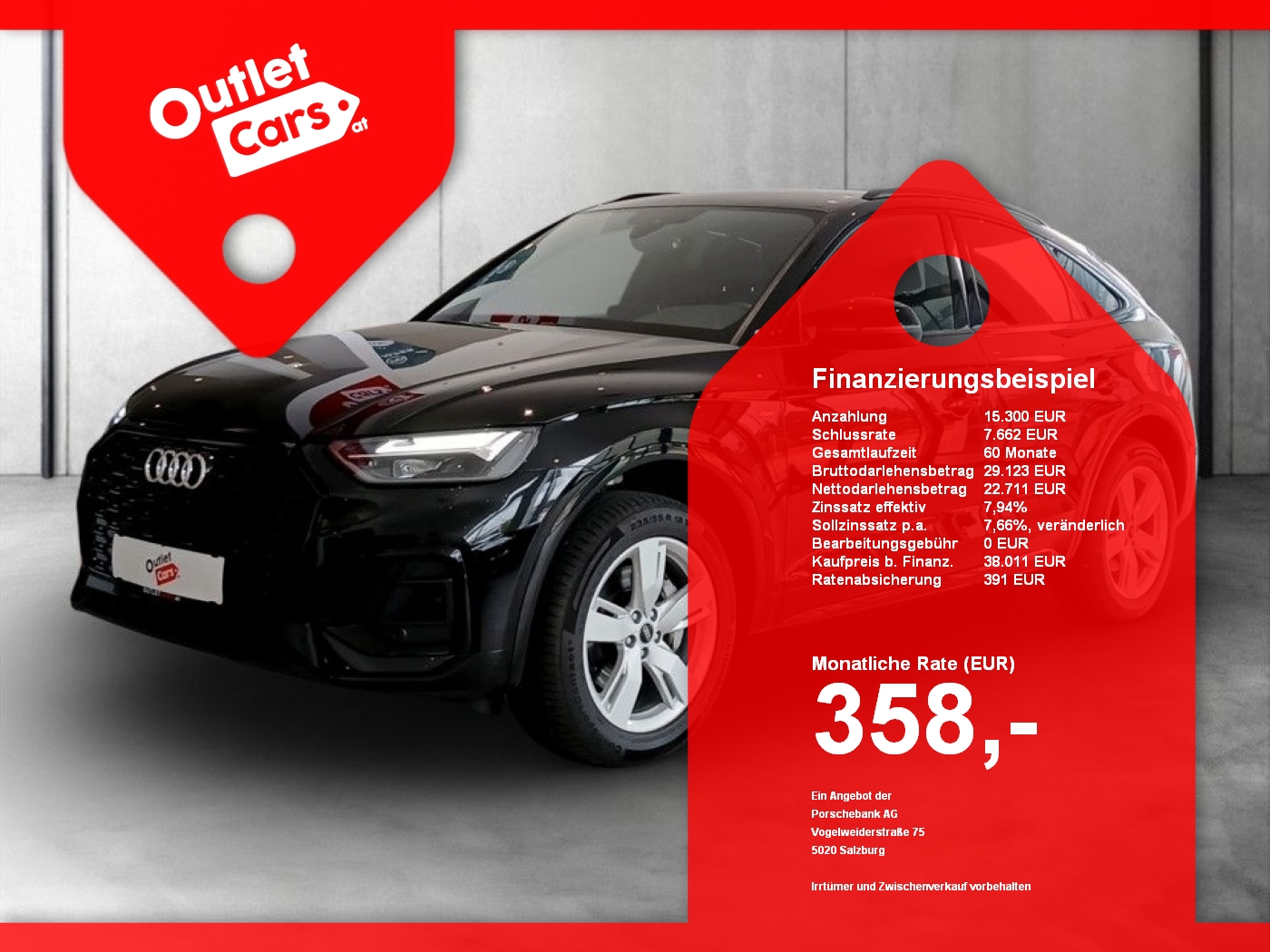 Bild eines Audi Q5 Sportback 55 TFSI e quattro S-Line