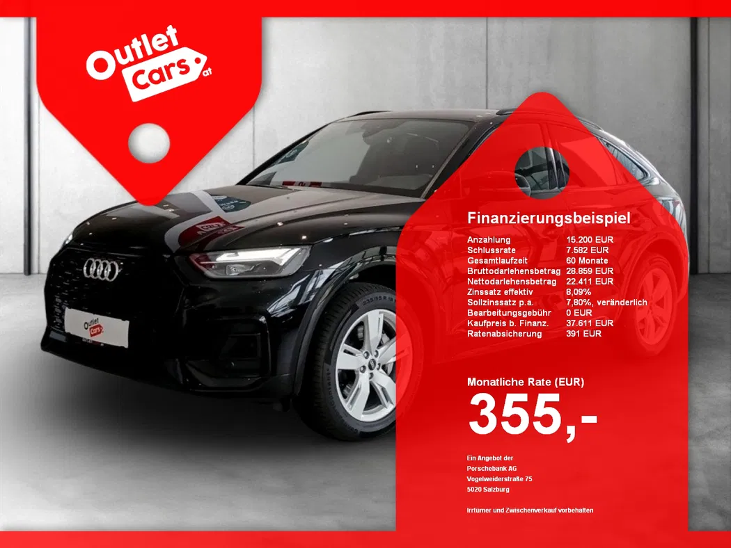 Bild eines Audi Q5 Sportback 55 TFSI e quattro S-Line