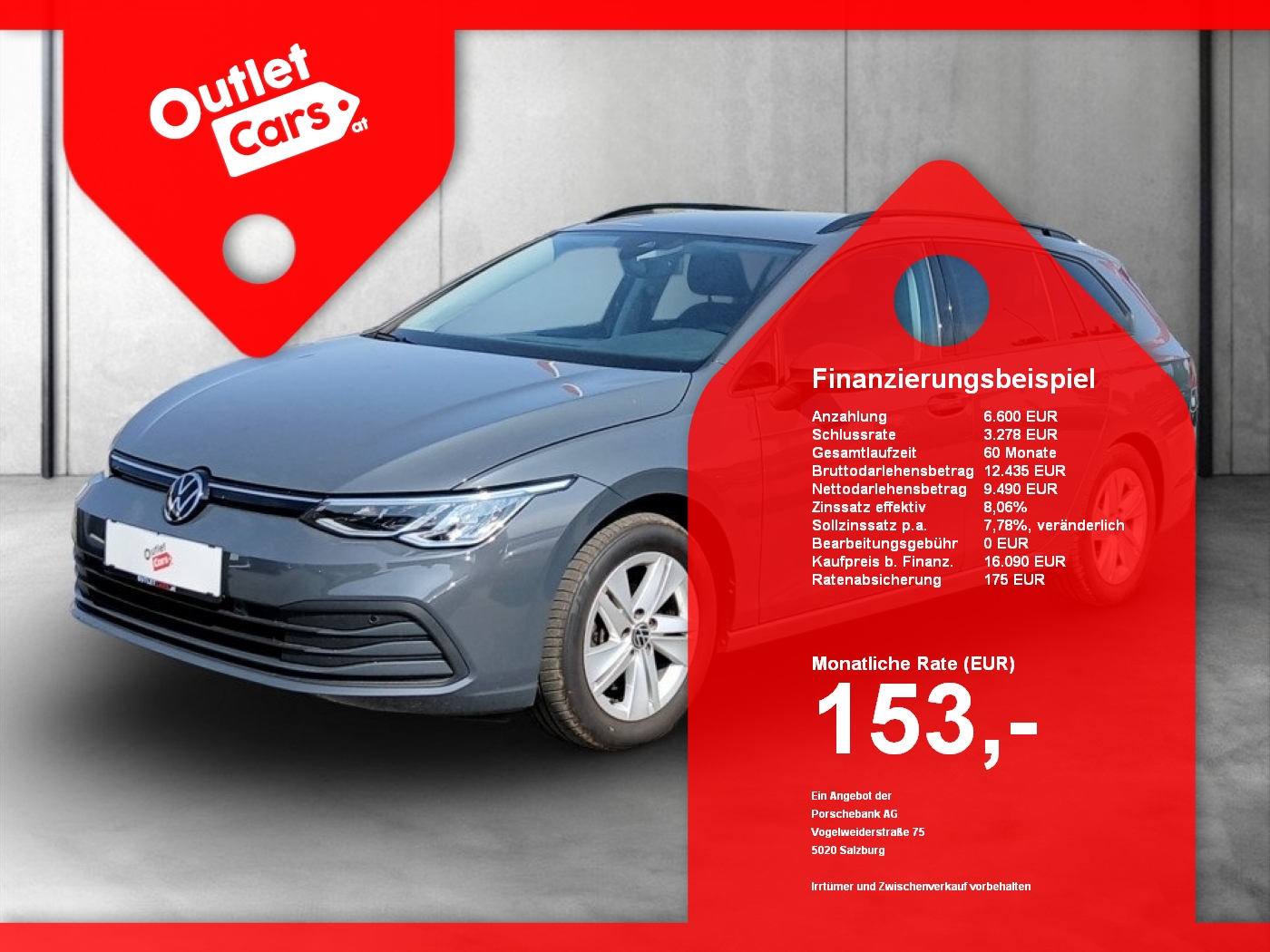 Bild eines VW Golf VIII Var 2.0 TDI DSG Life