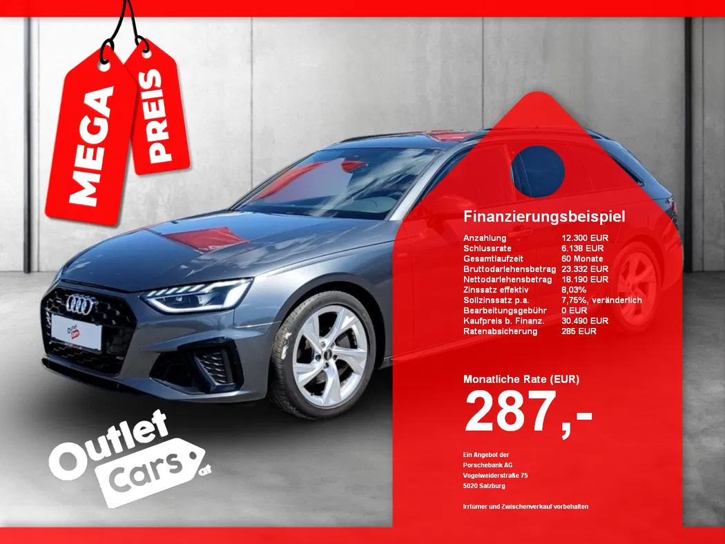 Bild eines Audi A4 Avant 40 2.0 TFSI quattro S-Line