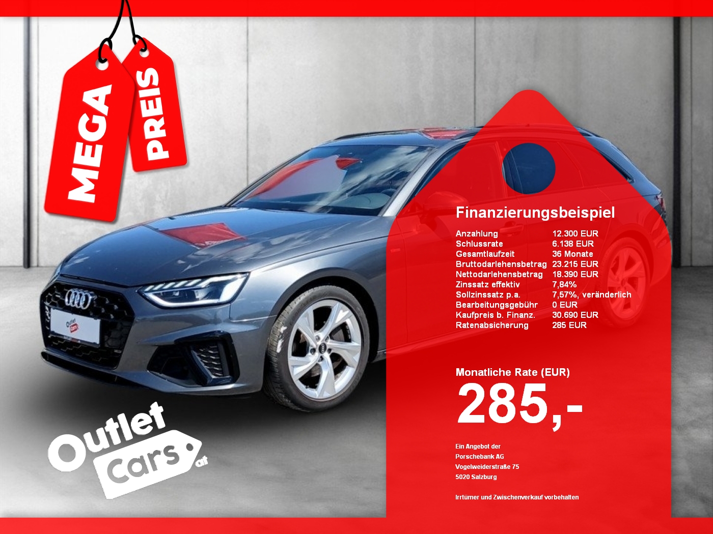 Bild eines Audi A4 Avant 40 2.0 TFSI quattro S-Line