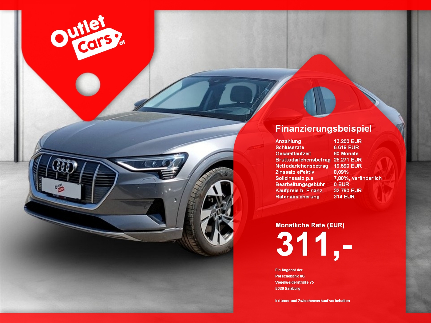 Bild eines Audi e-tron SB 55 quattro