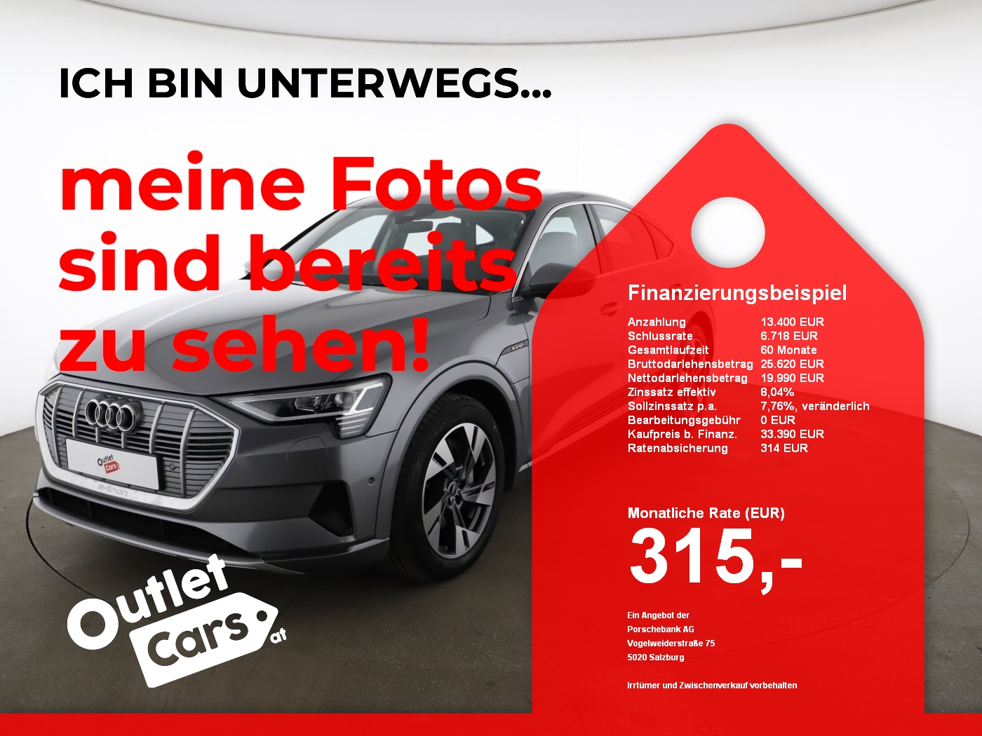 Bild eines Audi e-tron SB 55 quattro *BALD VERFÜGBAR*